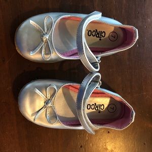 Silver Mary Janes toddler